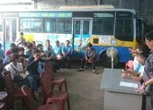 Tài xế, nhân viên xe buýt ở Nha Trang đình công