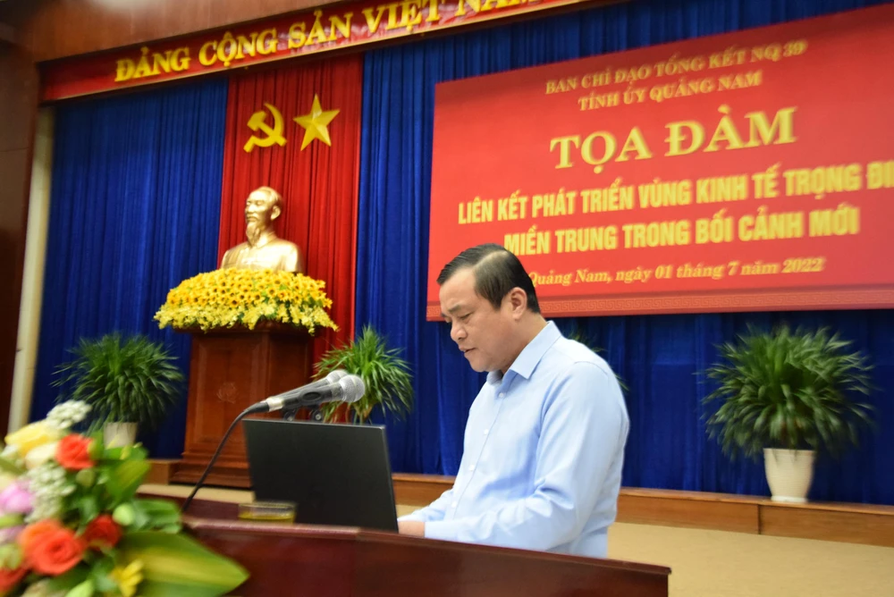 Ông Phan Việt Cường, Bí thư Tỉnh uỷ Quảng Nam. Ảnh: THANH NHẬT