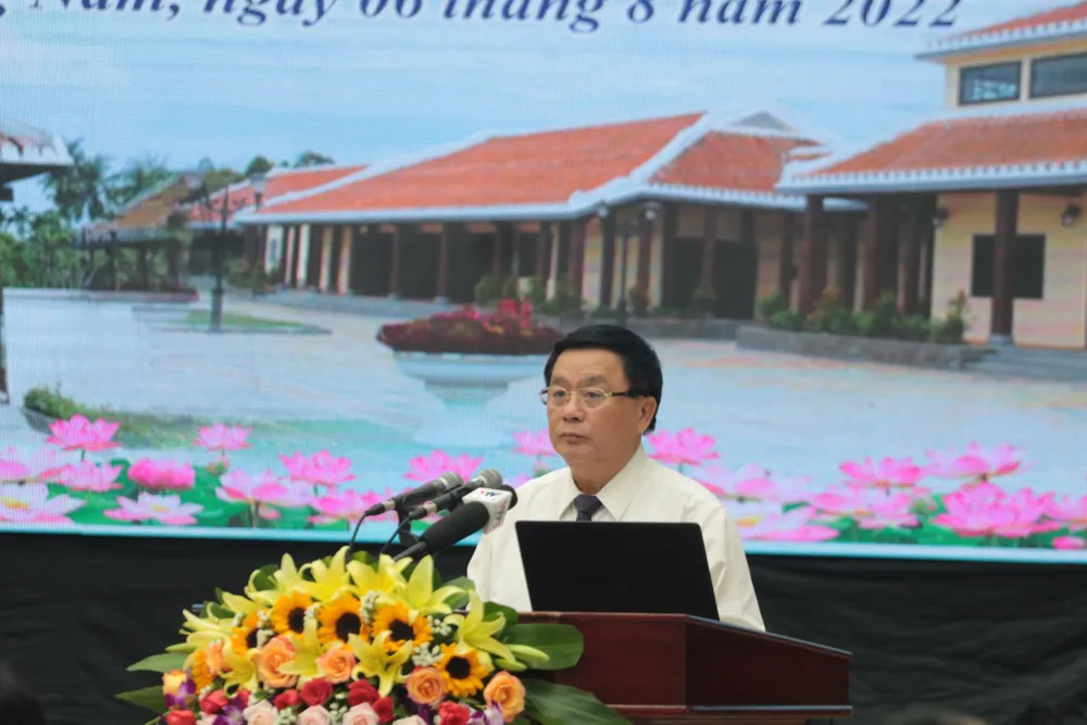 Ông Nguyễn Xuân Thắng phát biểu tại hội thảo. Ảnh: TN