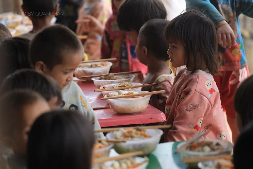 Học sinh mầm non học bán trú ở miền núi được hỗ trợ theo Nghị định 105 của Chính phủ. Ảnh: TTT