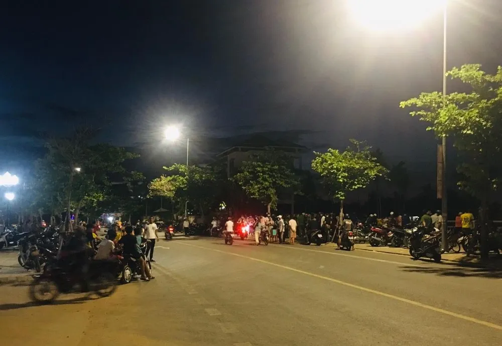 Khu vực gần nơi phát hiện thi thể của Đ.