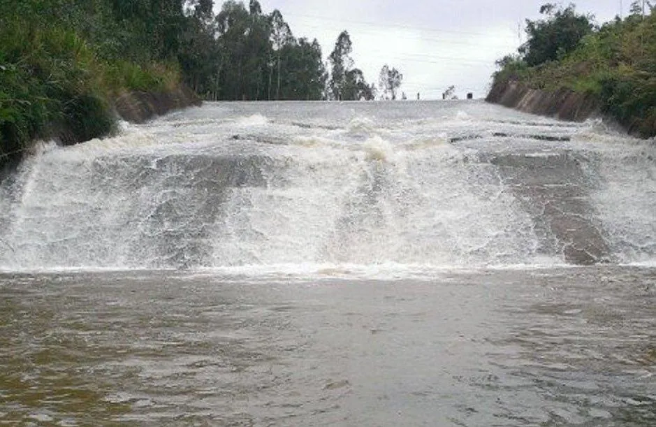 Khu vực đập tràn nơi xảy ra vụ việc.