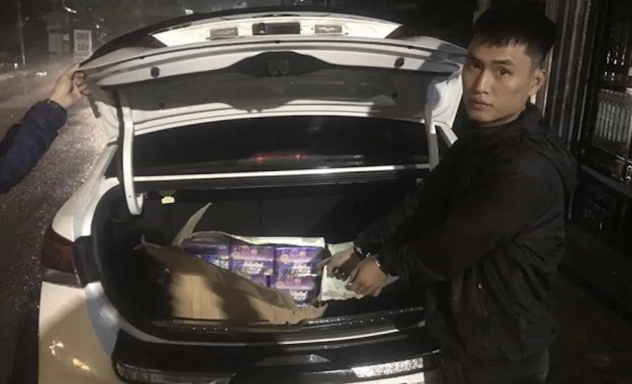 Lê Thiện Phú đã mua pháo ở Quảng Trị. Ảnh: CA Lê Thiện Phú đã mua pháo ở Quảng Trị. Ảnh: CA