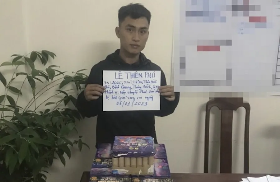 Cơ quan CSĐT Công an tỉnh Quảng Nam đã ra quyết định tạm giữ hình sự đối với Lê Thiện Phú. Ảnh: CA Cơ quan CSĐT Công an tỉnh Quảng Nam đã ra quyết định tạm giữ hình sự đối với Lê Thiện Phú. Ảnh: CA