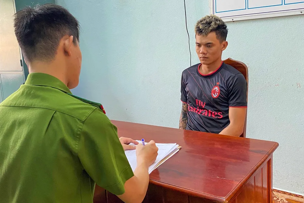 Trương Thái Phiên đã có sáu tiền án, tiền sự, vừa ra tù cuối năm 2022 nhưng tiếp tục trộm cắp. Ảnh: CA