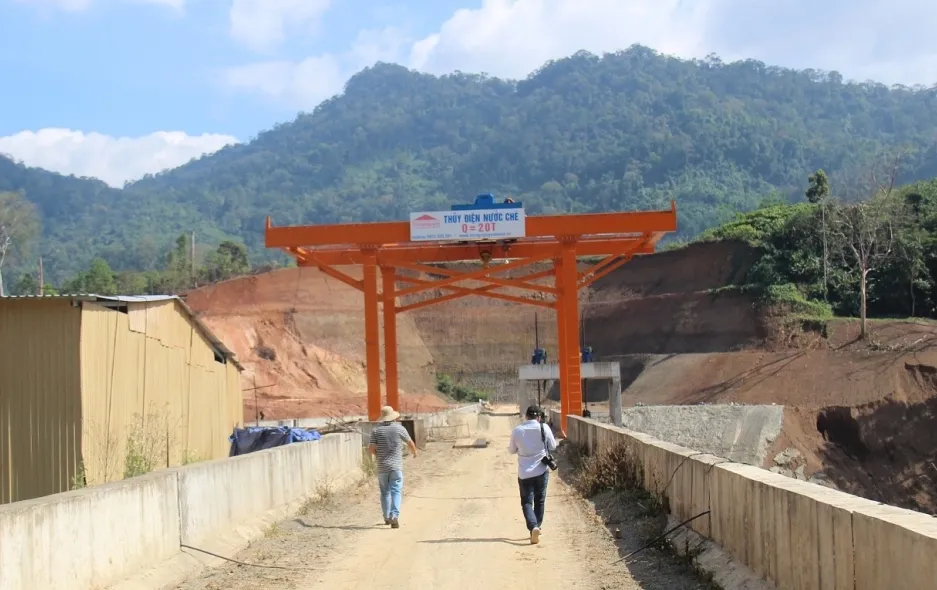 Dự án Thuỷ điện Nước Chè (huyện Phước Sơn, Quảng Nam). Ảnh: TN