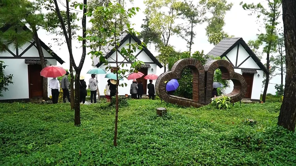 Công ty Hùng Cường đang đầu tư, khai thác du lịch tại khu vực hồ Phú Ninh. Ảnh: TN