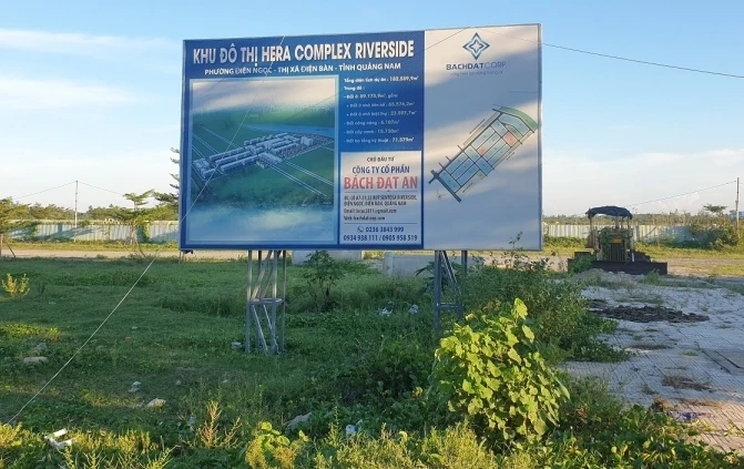 Dự án KĐT Hera Complex Riverside do Công ty Bách Đạt An làm chủ đầu tư. Ảnh: TN