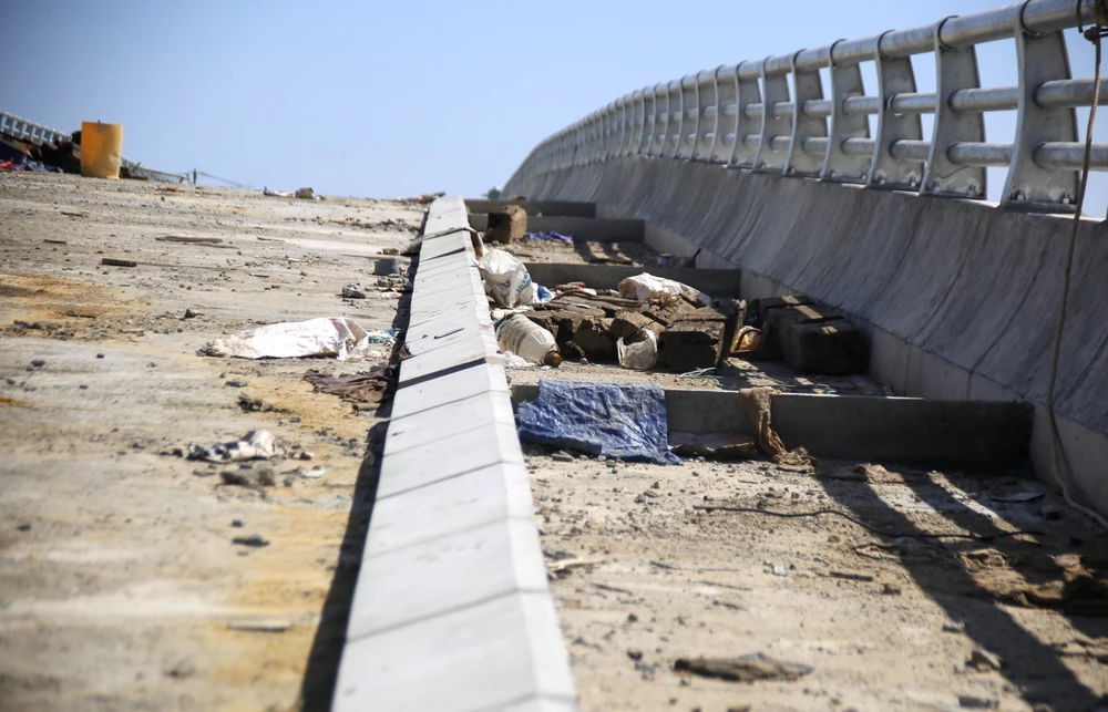 Dự án cầu Tam Giang nối thị trấn Núi Thành và xã Tam Giang (huyện Núi Thành, Quảng Nam) có tổng mức đầu tư hơn 155 tỉ. Ảnh: TN