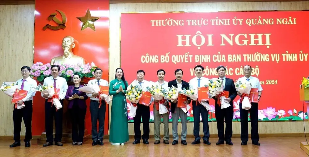 Tỉnh uỷ Quảng Ngãi điều động, bổ nhiệm nhiều lãnh đạo chủ chốt. Ảnh: CTV