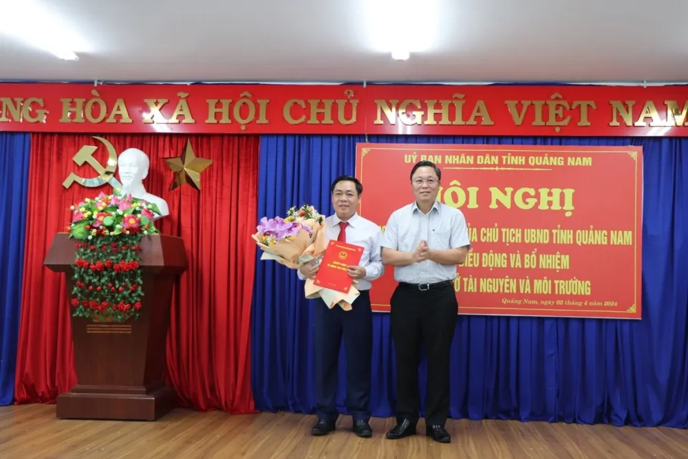 Chủ tịch TP Tam Kỳ được bổ nhiệm làm Giám đốc Sở TN&MT tỉnh Quảng Nam