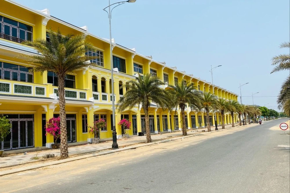 Một vài khu vực đã hoàn thiện xong phần thô. Ảnh: TN Du-an-khu-do-thi-xanh-Home-Land-Paradise-Village-7.jpeg