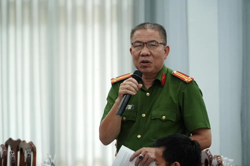 Thượng tá Hà Thế Xuyên, Phó Thủ trưởng Cơ quan CSĐT Công an tỉnh Quảng Nam. Ảnh: TN bach-dat-an.JPG