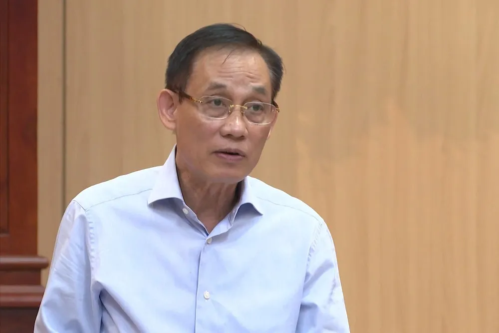 Bí thư Trung ương Đảng, Trưởng ban Đối ngoại Trung ương Lê Hoài Trung chủ trì buổi làm việc. Ảnh: TN Ban Bí thư kiểm tra theo kế hoạch đối với Ban Thường vụ Tỉnh uỷ Quảng Nam. Ảnh: TN
