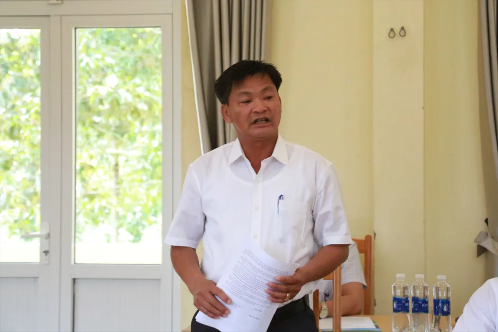 Ông Đinh Văn Hồng, Giám đốc Ban quản lý Vườn quốc gia Sông Thanh. Ảnh: TN phat-trien-du-lich-tai-vuon-quoc-gia-song-thanh-3.JPG
