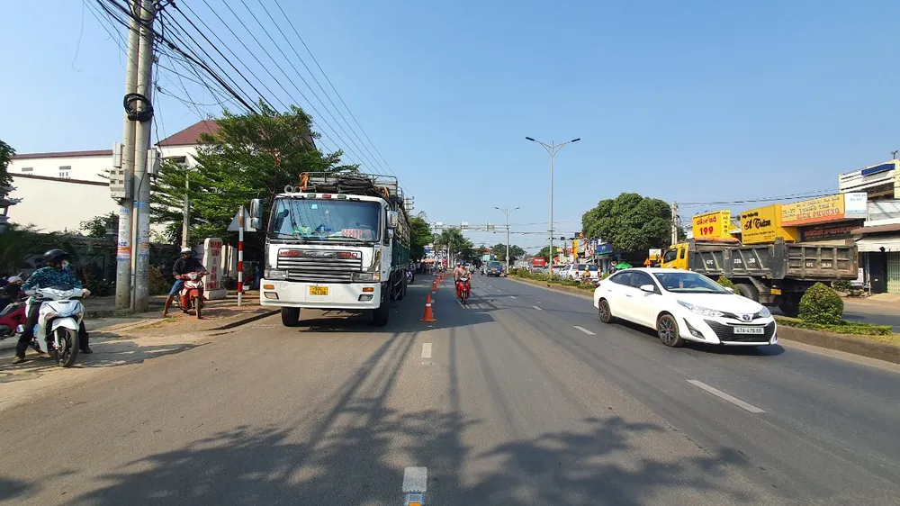 Khu vực xảy ra tai nạn. Ảnh: S.Đ vé số.jpg