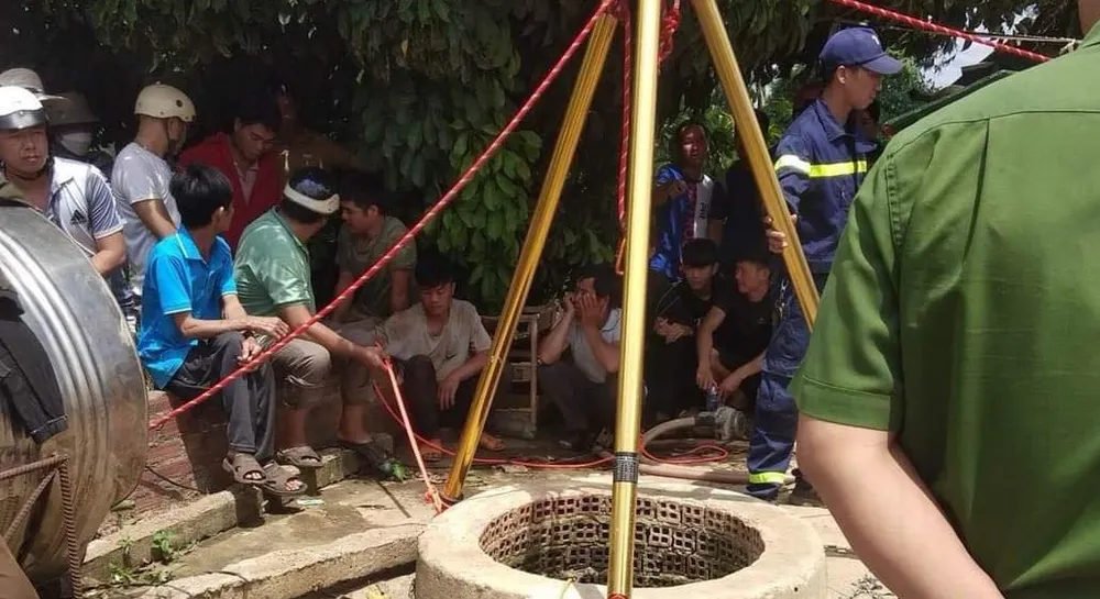 Khu vực xảy ra vụ việc. Ảnh: T.H ngạt khí 1.jpg