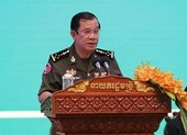 Ông Hun Sen muốn Mỹ vào cuộc vụ bằng cấp của con trai Hun Manet ảnh 2 Không chỉ con, ông Hun Sen hy vọng cháu mình cũng sẽ thành thủ tướng Campuchia
