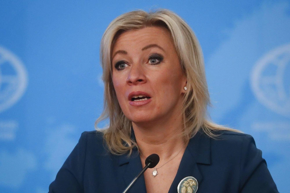 Phát ngôn viên Bộ Ngoại giao Nga – bà Maria Zakharova. Ảnh: EPA