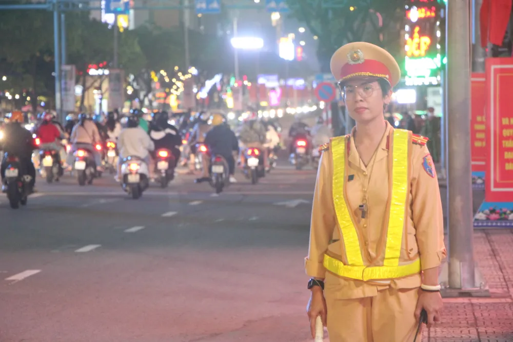 Lực lượng CSGT được huy động 100 % để đảm bảo an toàn giao thông