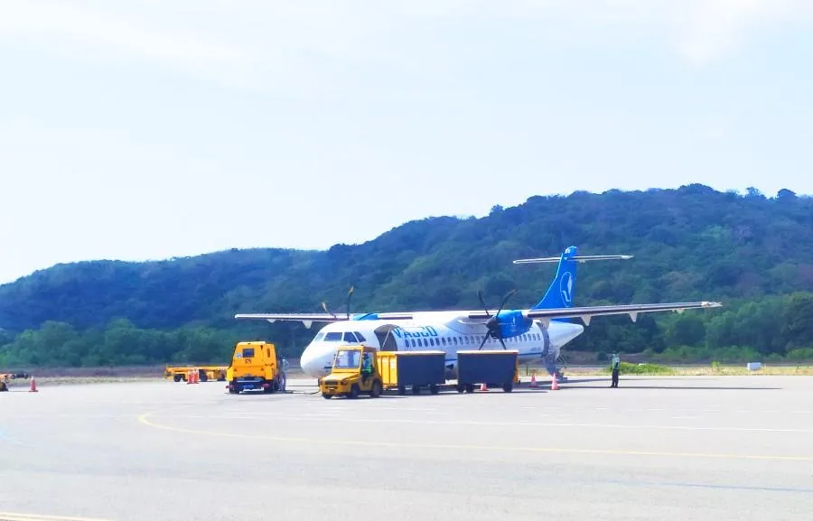 Sân bay Cà Mau hiện chỉ đón được máy bay ATR72 và các loại máy bay tương đương. Ảnh: V.LONG