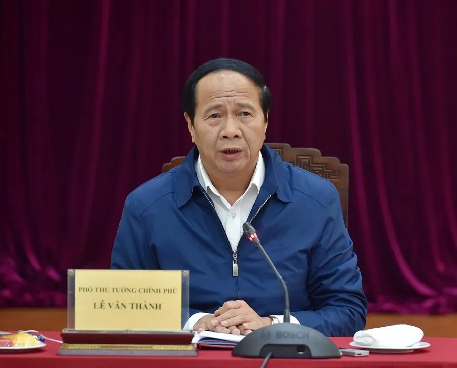 Phó Thủ tướng Lê Văn Thành làm việc với Bộ GTVT. Ảnh: V.LONG