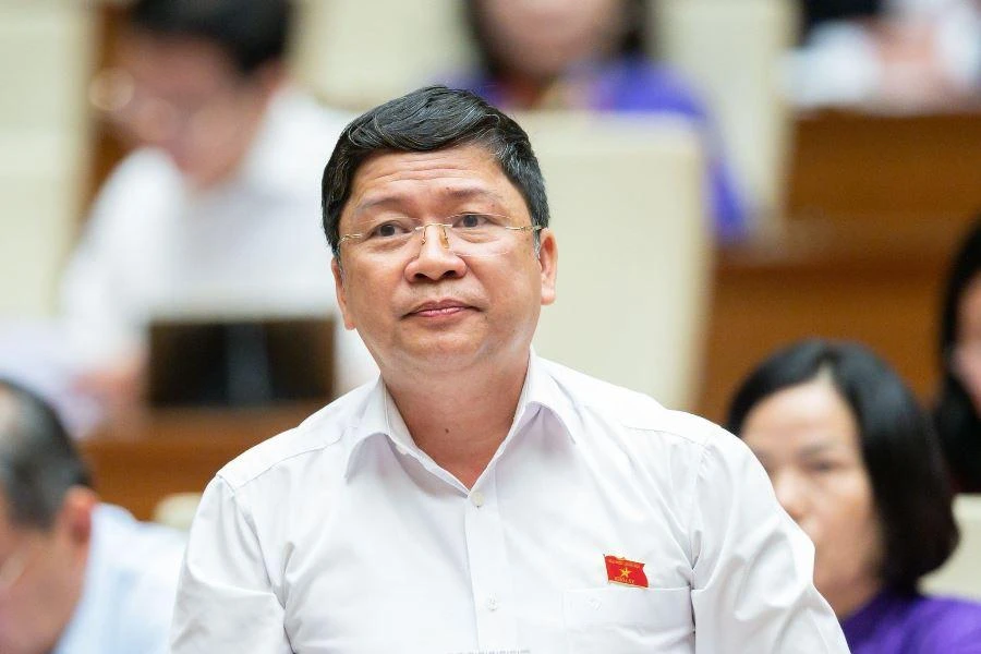 ĐB Nguyễn Hữu Thông, ĐB Tạ Văn Hạ nêu quan điểm tại hội trường.