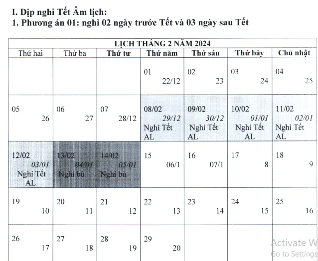Phương án nghỉ tết được Bộ LĐ-TB&XH lựa chọn. phuong-an-nghi-tet-2024-1.png