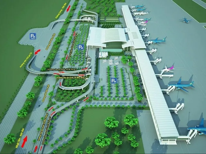 Phối cảnh dự án mở rộng nhà ga T2 Nội Bài. Ảnh: ACV mo-rong-nha-ga-t2-noi-bai.jpeg