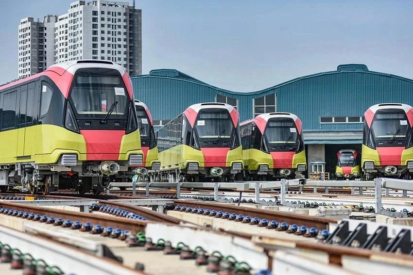 Chuẩn bị khai thác thương mại tuyến đường sắt Nhổn - ga Hà Nội ảnh 1 Dự án đường sắt Nhổn - ga Hà Nội chuẩn bị khai thác thương mại đoạn trên cao. Ảnh: P.PHONG