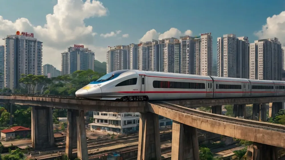 Điều kiện để đường sắt cao tốc Bắc - Nam hoàn thành trong 8 năm ảnh 1 Bộ GTVT dự kiến triển khai đường sắt cao tốc Bắc - Nam trong năm 2027 (Ảnh sử dụng công nghệ AI). Ảnh: VIẾT LONG