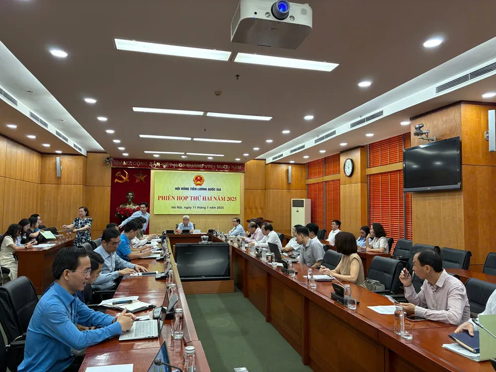 Hội đồng tiền lương quốc gia nhóm họp phiên thứ 2 vào sáng nay (11-7). Ảnh: V.LONG lương tối thiểu vùng