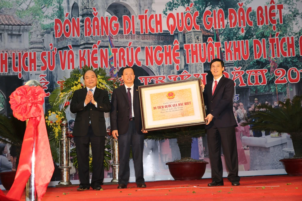 Đền Bà Triệu đón nhận Bằng Di tích quốc gia đặc biệt ảnh 1