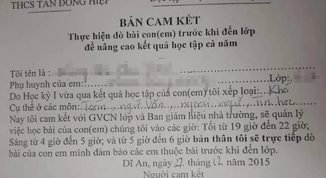 Phòng GD ngã ngửa vì trường bắt phụ huynh kèm con từ 4 giờ sáng!