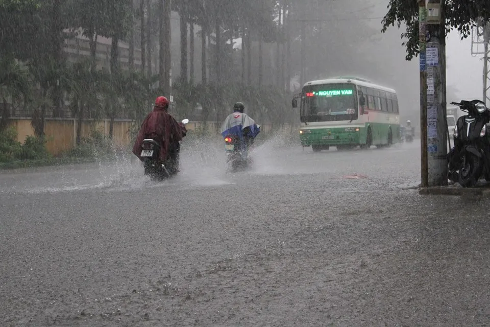 TP.HCM lại mưa, nước đang ngập nhiều tuyến đường ảnh 1 TP.HCM lại mưa, nước đang ngập nhiều tuyến đường ảnh 1