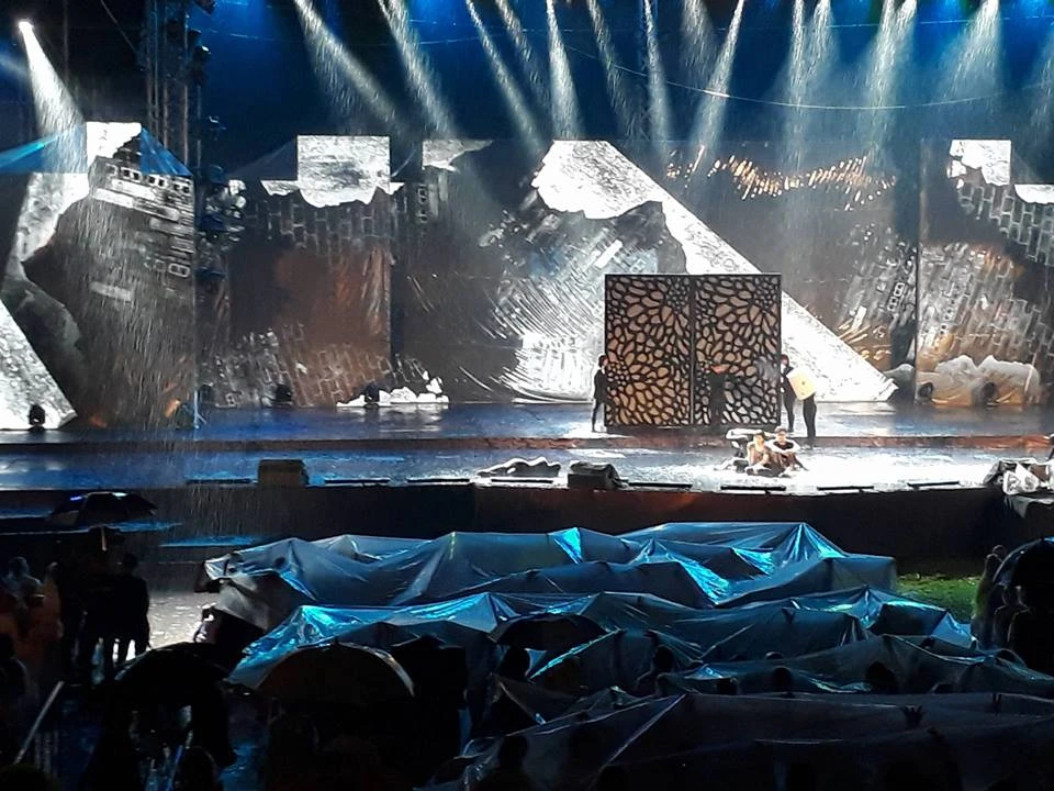 Nghệ sĩ và khán giả đội mưa xem live show Việt Hương ảnh 4