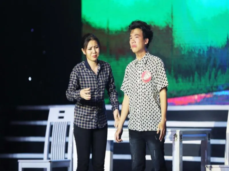 Việt Hương khuyên Xuân Phú không nên theo nghề diễn viên. Ảnh: KHANG