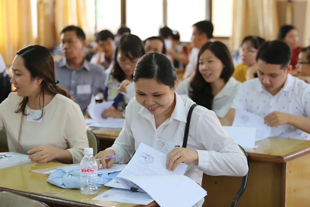 887.000 thí sinh hồi hộp làm thủ tục dự thi THPT quốc gia ảnh 3 887.000 thí sinh hồi hộp làm thủ tục dự thi THPT quốc gia ảnh 3