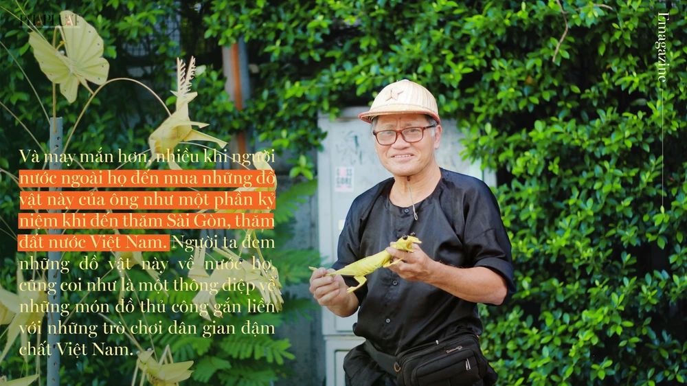 Họa sĩ già bán cào cào chở tuổi thơ đi khắp Sài Gòn ảnh 9