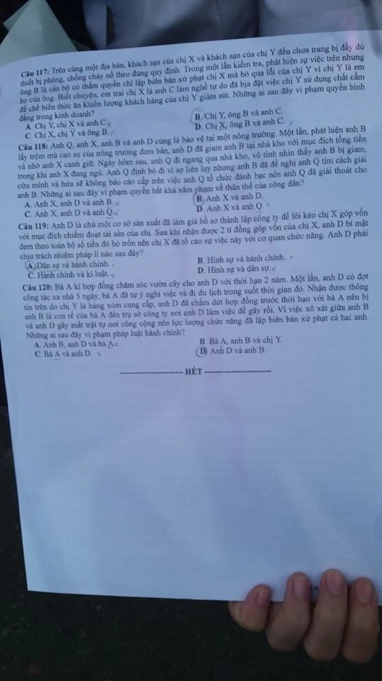 Mời bạn đọc xem đề thi GDCD kỳ thi THPT 2020 ảnh 4