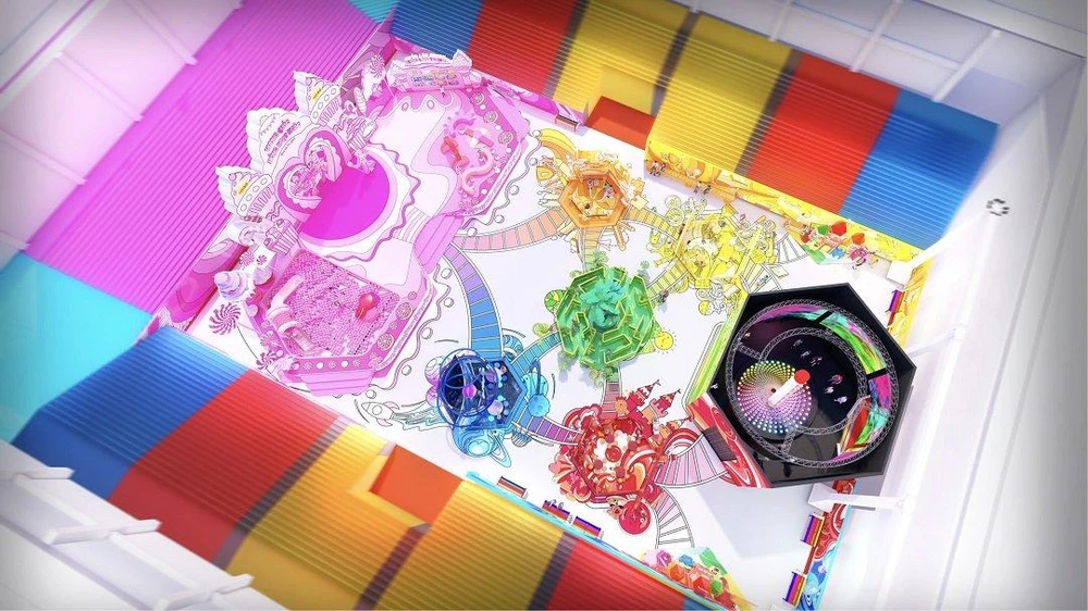 Phối cảnh 6 khu sắc màu sẽ được tổ chức trong nhà thi đấu Phú Thọ