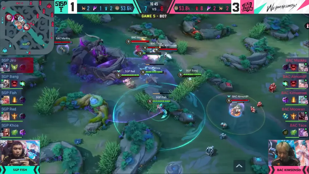 Tình huống khiến SGP thất bại. Ảnh: Võ Minh Trí Tình huống khiến SGP thất bại. Ảnh: Võ Minh Trí