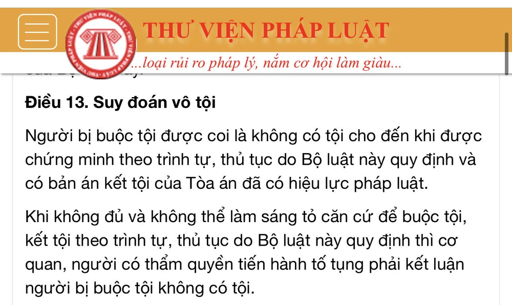 suy đoán có tội