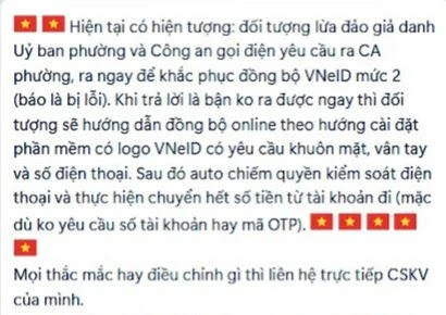 Cảnh báo lừa đảo cùa chính quyền cấp cơ sở được cập nhật qua Zalo tránh bẫy lừa đảo qua mạng