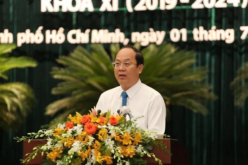 Phó Bí thư Thành ủy TP.HCM Nguyễn Hồ Hải cho rằng Mặt trận cần làm chuyển biến sâu sắc hơn nữa cả về nhận thức và hành động của cán bộ. Ảnh: THU THẢO