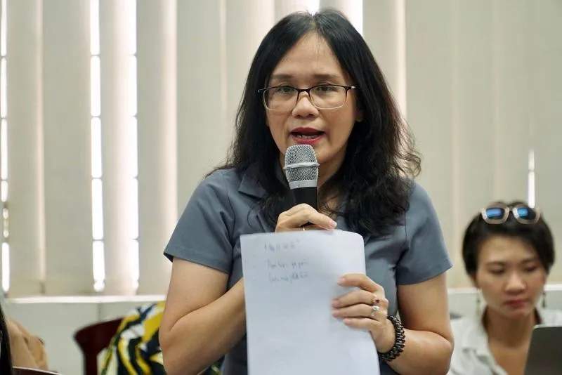 TS Thái Thị Tuyết Dung, Trường Đại học Kinh tế-Luật TP.HCM góp ý kiến. Ảnh: BẢO PHƯƠNG TS Thái Thị Tuyết Dung, Trường Đại học Kinh tế-Luật TP.HCM góp ý kiến. Ảnh: BẢO PHƯƠNG