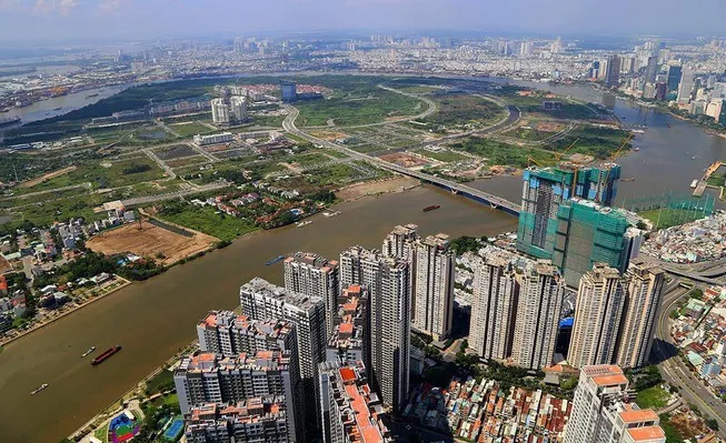 Bốn tuyến đường R1,R2,R3,R4 nằm ở các trục đường quan trọng tại khu vực đô thị mới Thủ Thiêm. Ảnh: PLO