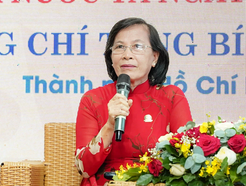 Nguyên Chủ tịch HĐND TP.HCM Phạm Phương Thảo tại tọa đàm. Ảnh: T.T Nguyên Chủ tịch HĐND TP.HCM Phạm Phương Thảo tại tọa đàm. Ảnh: T.T