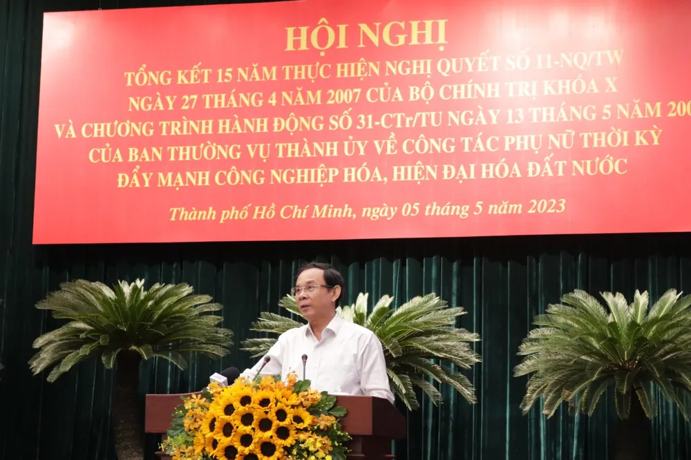 Bí thư Nguyễn Văn Nên: TP.HCM tiếp tục có cơ chế, chính sách để cán bộ nữ cống hiến ảnh 2 Bí thư Nguyễn Văn Nên: TP.HCM tiếp tục có cơ chế, chính sách để cán bộ nữ cống hiến ảnh 2