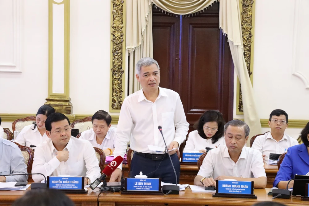 Ông Lê Duy Minh, Giám đốc Sở Tài Chính TP.HCM nhìn nhận tình hình trong những tháng tiếp theo sẽ còn nhiều khó khăn. Ảnh: TTBC giam-doc-so-tai-chinh-hop-kinh-te-tphcm-thang-10.jpg